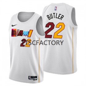 Maillot NBA Miami Heat Jimmy Butler 22 Nike 2022-23 City Edition Blanc Swingman - Homme